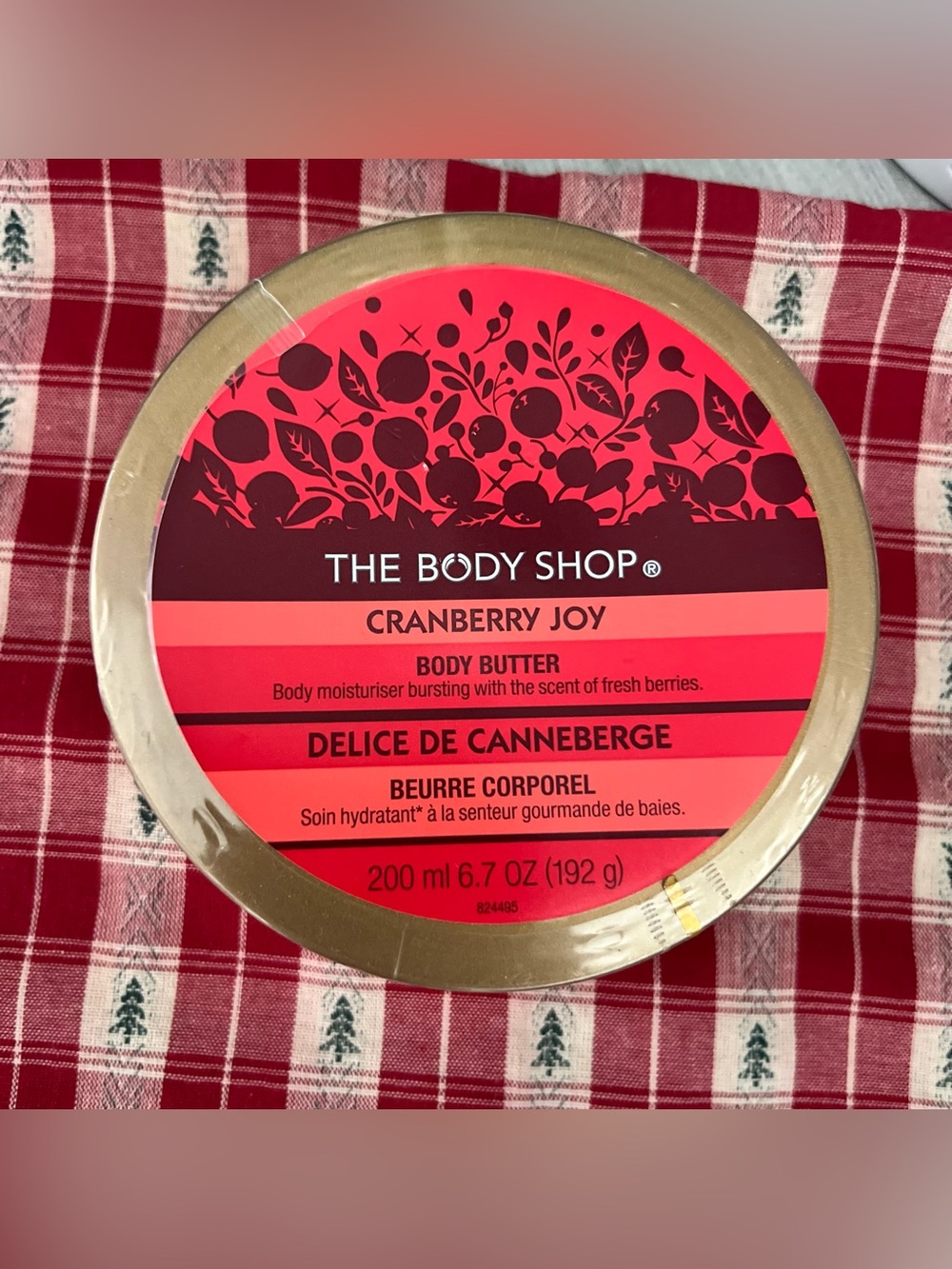 The Body Shop Cranberry Joy Body Butter 6.7 oz Sealed